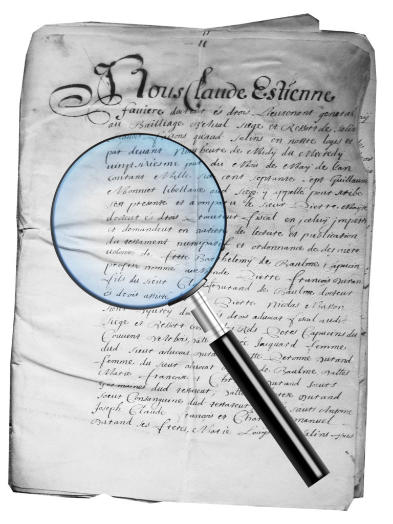 Retracer votre histoire - Manuscrit ancien exploré à la loupe